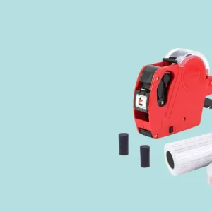 Photo d'une pince étiqueteuse pour les commerçants, vendue à la Papeterie Valles à Lourdes (65100) dans les Hautes-Pyrénées.